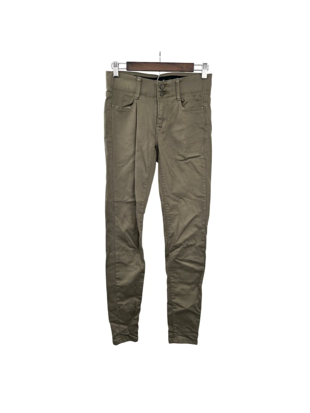 Apt. 9 Womens Skinny Pants Mid Rise Green Size 2L
